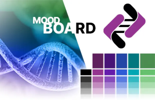 A depiction of the Jumpcode Genomics mood board